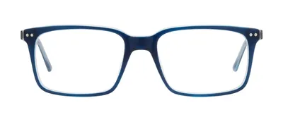 Affiliate Navy rectangle prescription eyeglasses, front view
