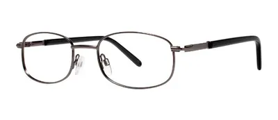 Blake Matte Gunmetal rectangle prescription eyeglasses, front view