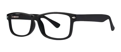 Buzz Black rectangle prescription eyeglasses, angled view