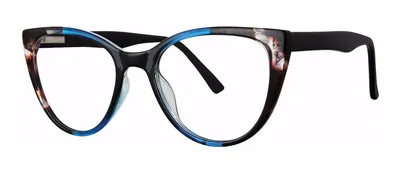 Charlee Blue Tortoise cat-eye prescription eyeglasses, angled view