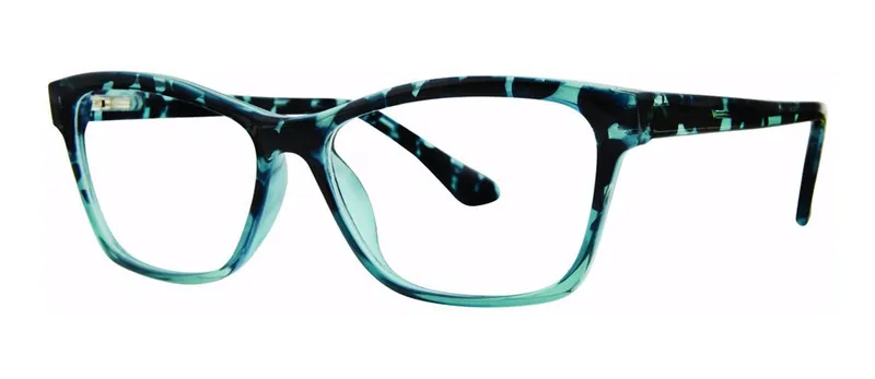 Culture Blue cat-eye prescription eyeglasses, angled view