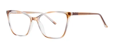 Gretchen Brown Fade cat-eye prescription eyeglasses, angled view