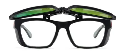GRXS15 Matte Black rectangle prescription eyeglasses, front view