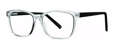 Lauren Black-in-line square prescription eyeglasses, angled view