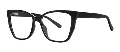 Lizzy Black cat-eye prescription eyeglasses, angled view