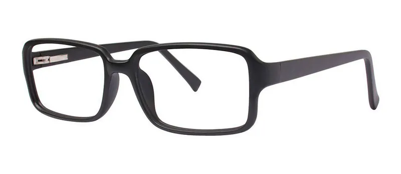 Marcus Black Matte round prescription eyeglasses, angled view