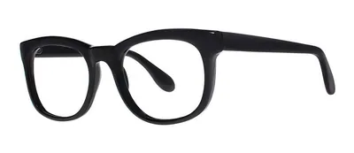 NTC-2 Black round prescription eyeglasses, angled view