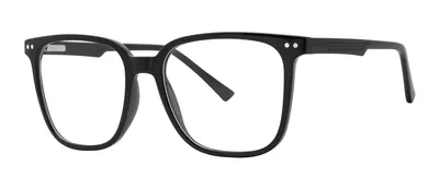 Patrick Black square prescription eyeglasses, angled view