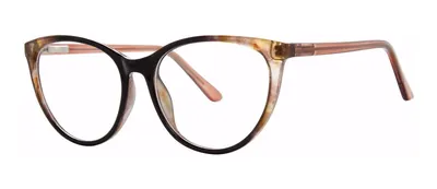 Rational Black cat-eye prescription eyeglasses, angled view