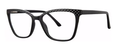 Relentless Black rectangle prescription eyeglasses, angled view
