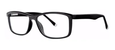 Relevant Black rectangle prescription eyeglasses, angled view
