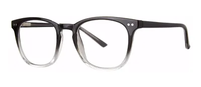 Reputation Black round prescription eyeglasses, angled view