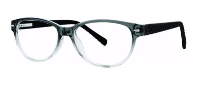 Sonata Black Fade round prescription eyeglasses, angled view