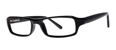 Tackle Black rectangle prescription eyeglasses, angled view