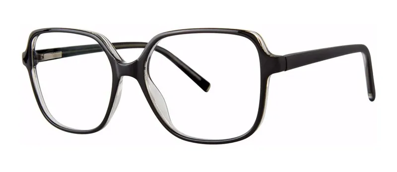 Understand Black square prescription eyeglasses, angled view